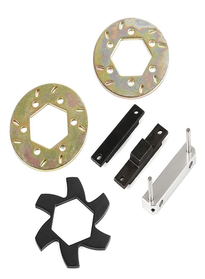 FLMLF طقم وسادات وأقراص فرامل معدنية لسيارات التحكم عن بعد من نوع FLMLF لسيارات HPI ROFUN BAHA ROVAN King Motor BAJA 5B 5T 5SC SS بمقياس 1/5 (فضي أسود) - Image 5